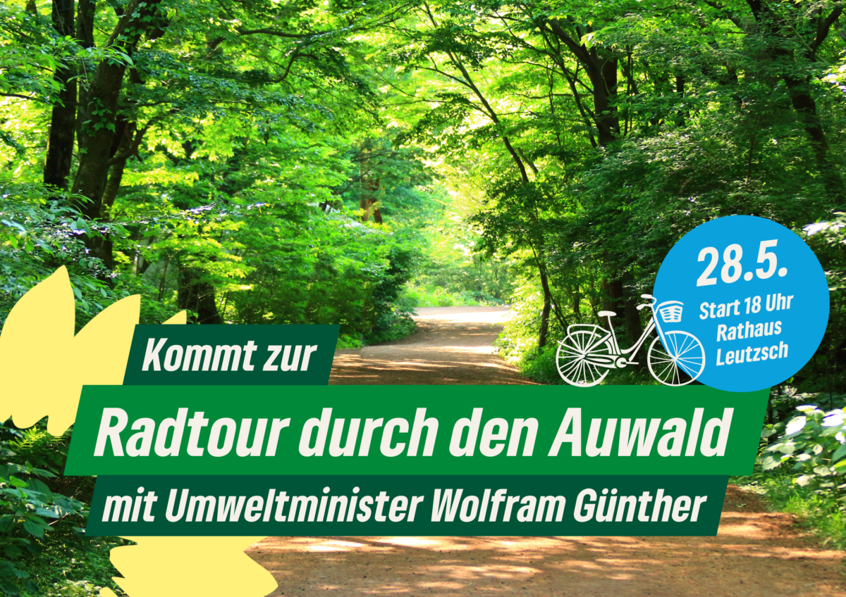 Radtour durch den Auwald mit Wolfram Günther