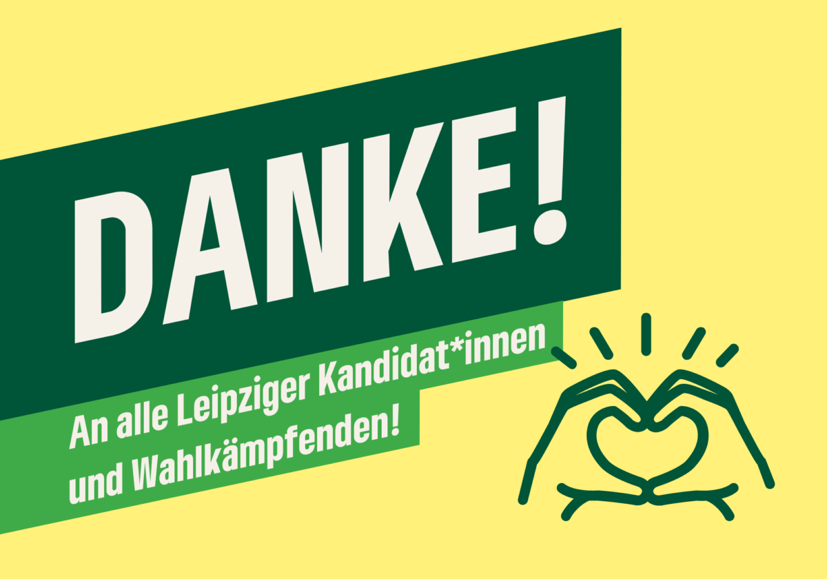 DANKE! An alle Kandidierenden und alle Wahlkämpfenden! Grafik: Hände, die ein Herz formen.