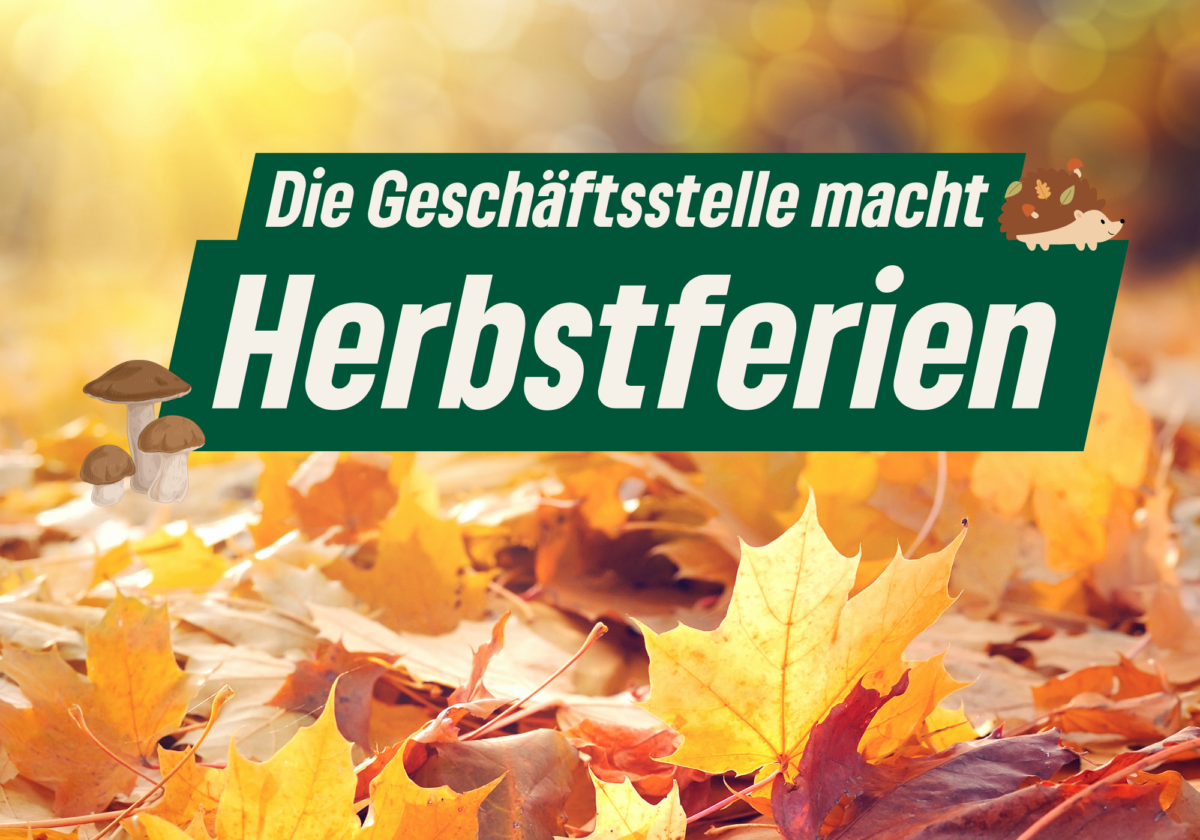 Herbstbild mit Laub